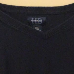 Harbor Bay V neck Men’s Sweater Size 5XL Navy Blue
